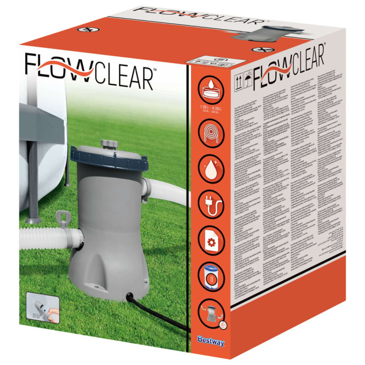 Bestway Flowclear Baseino siurblys su filtru, 2006l/val.