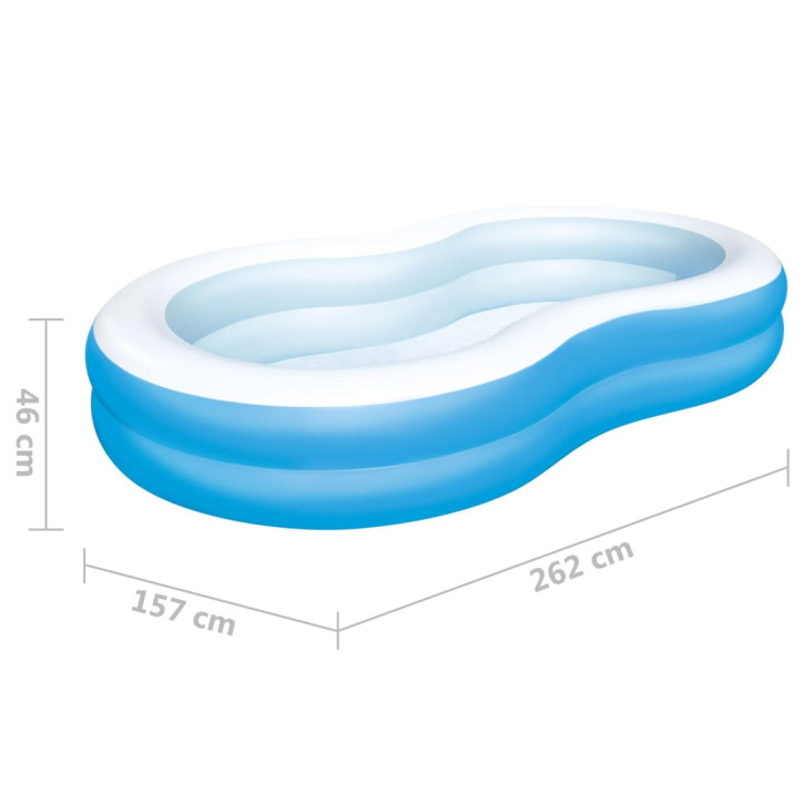 Bestway Big Lagoon Baseinas šeimai, 262x157x46cm