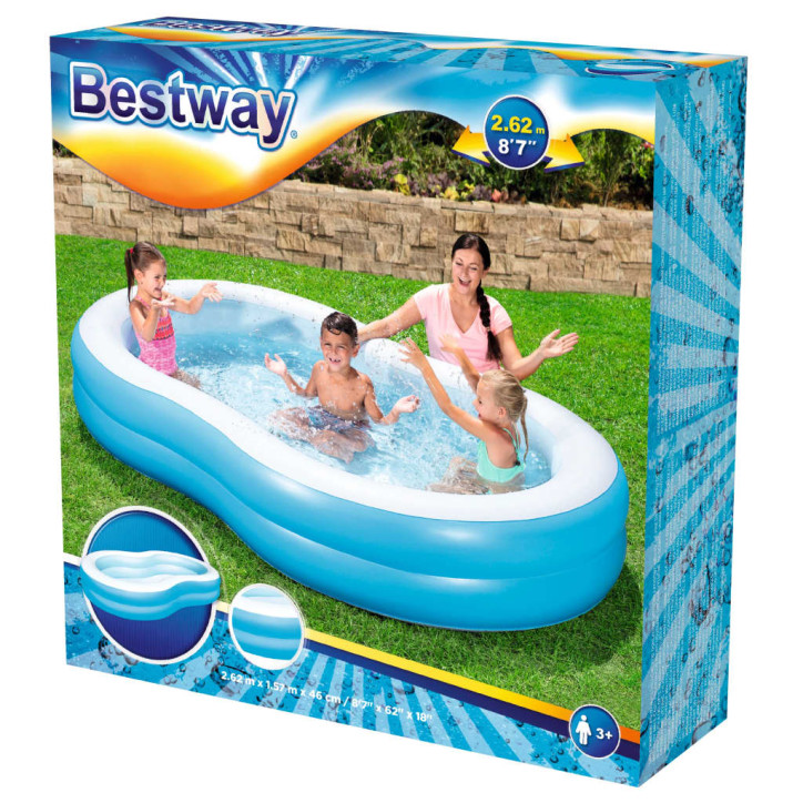 Bestway Big Lagoon Baseinas šeimai, 262x157x46cm