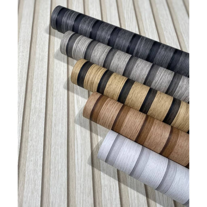 Noordwand Tapetai Botanica Wooden Slats, juodos ir pilkos spalvos