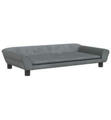 Vaikiška sofa, tamsiai pilkos spalvos, 100x50x26cm, aksomas