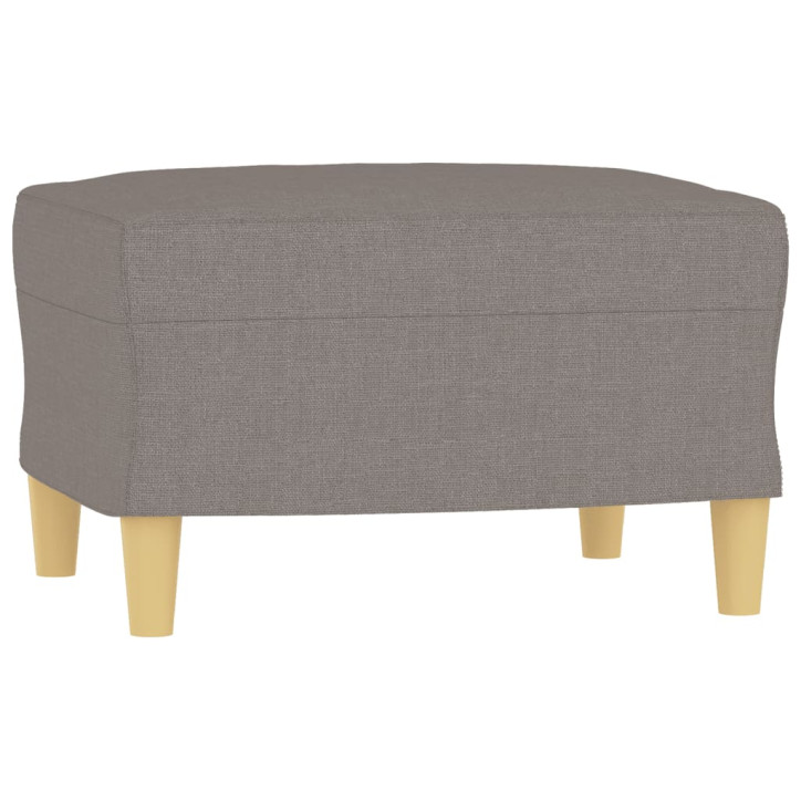 Trivietė sofa su pakoja, taupe spalvos, 180cm, audinys