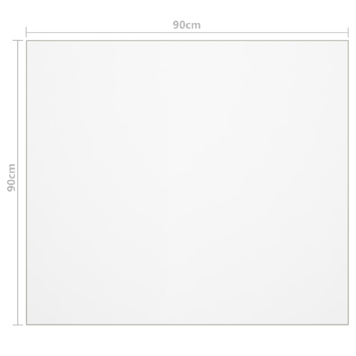 Stalo apsauga, permatoma, 90x90cm, 2mm, PVC