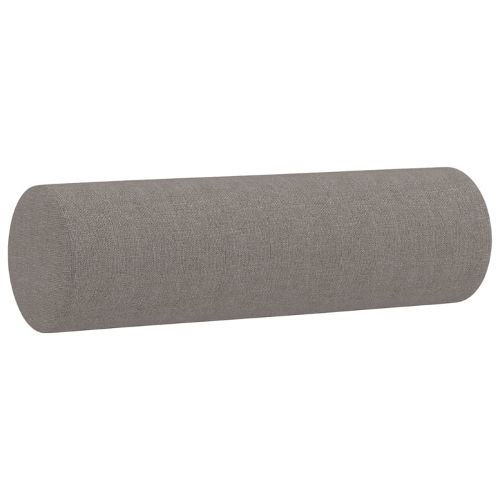 Dvivietė sofa su pagalvėlėmis, taupe spalvos, 120cm, audinys