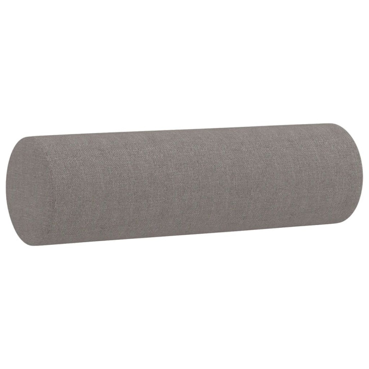 Dvivietė sofa su pagalvėlėmis, taupe spalvos, 140cm, audinys