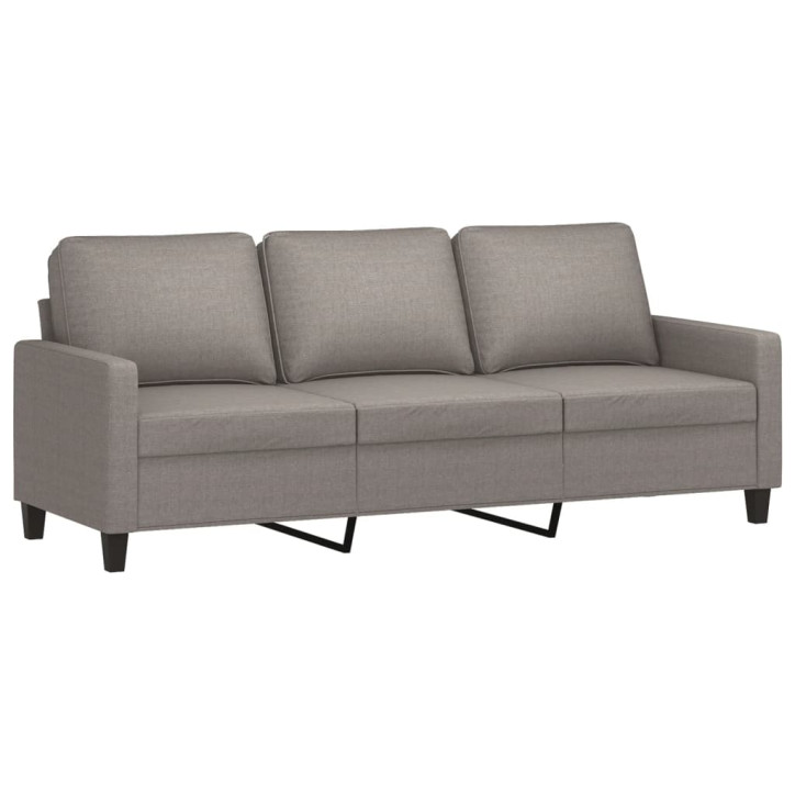 Trivietė sofa su pakoja, taupe spalvos, 180cm, audinys