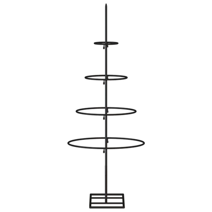 Metalinė Kalėdų eglutė, juodos spalvos, 60 cm