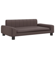 Vaikiška sofa, rudos spalvos, 90x53x30cm, dirbtinė oda