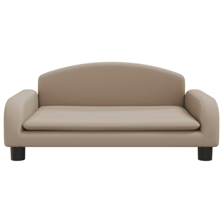 Vaikiška sofa, kapučino spalvos, 70x45x30cm, dirbtinė oda