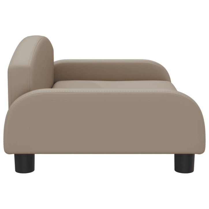 Vaikiška sofa, kapučino spalvos, 70x45x30cm, dirbtinė oda