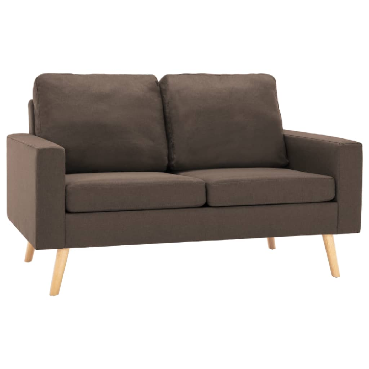 Dvivietė sofa, rudos spalvos, audinys