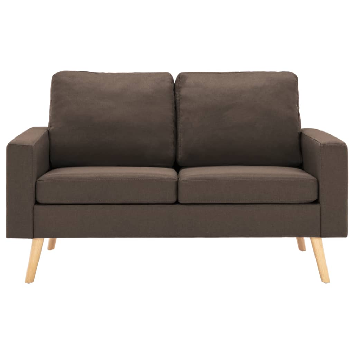 Dvivietė sofa, rudos spalvos, audinys