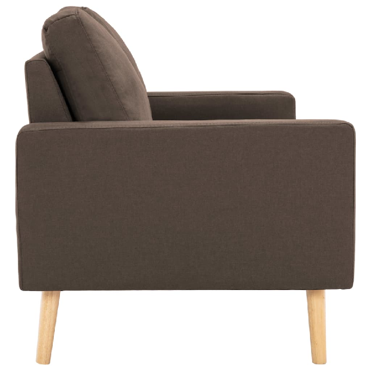 Dvivietė sofa, rudos spalvos, audinys