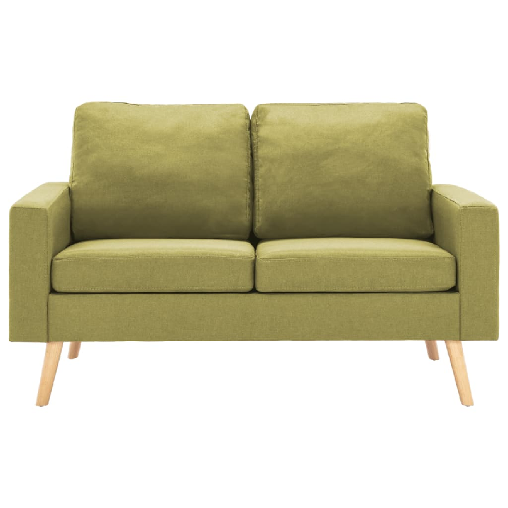 Dvivietė sofa, žalios spalvos, audinys