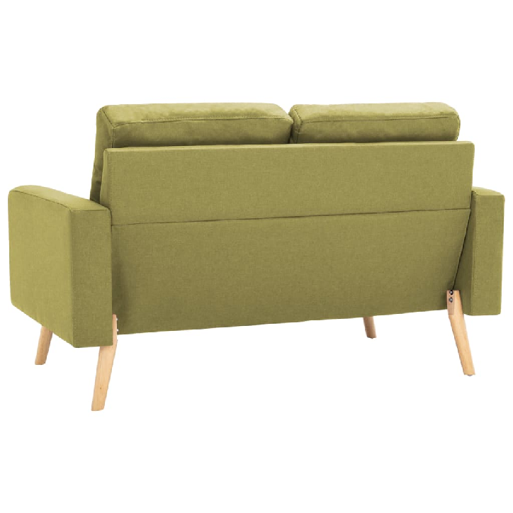 Dvivietė sofa, žalios spalvos, audinys