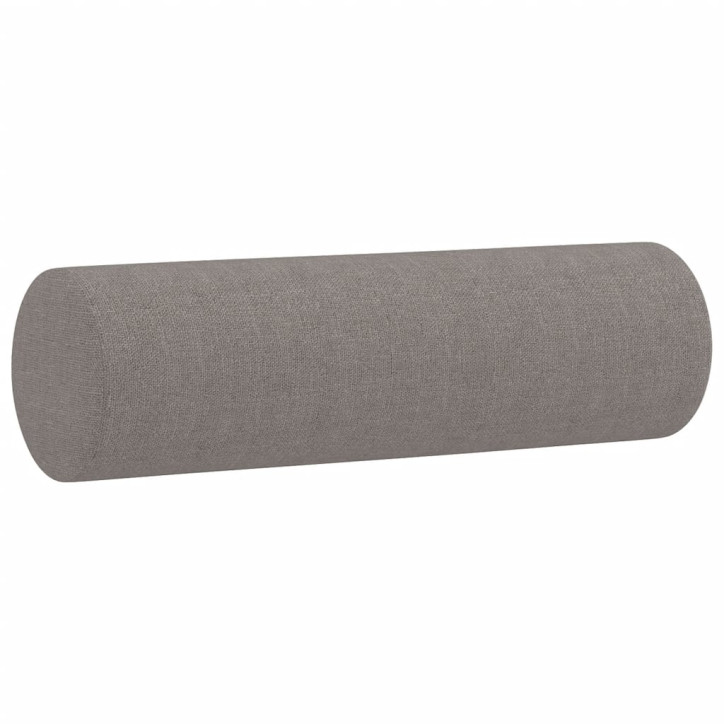 Trivietė sofa su pagalvėlėmis, taupe spalvos, 180cm, audinys