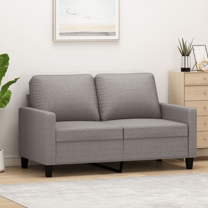 Dvivietė sofa, taupe spalvos, 120cm, audinys