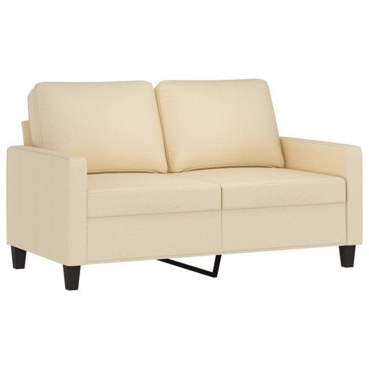 Dvivietė sofa, kreminės spalvos, 120cm, audinys