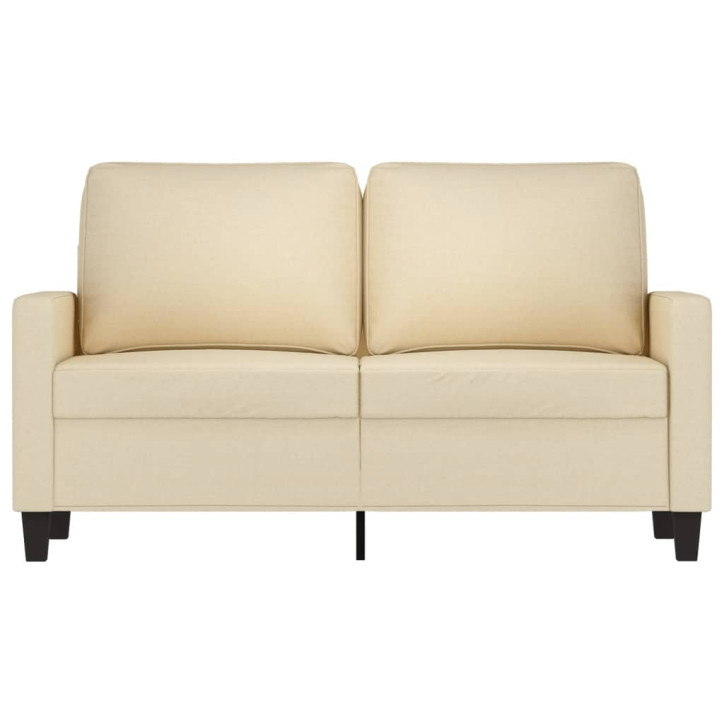 Dvivietė sofa, kreminės spalvos, 120cm, audinys