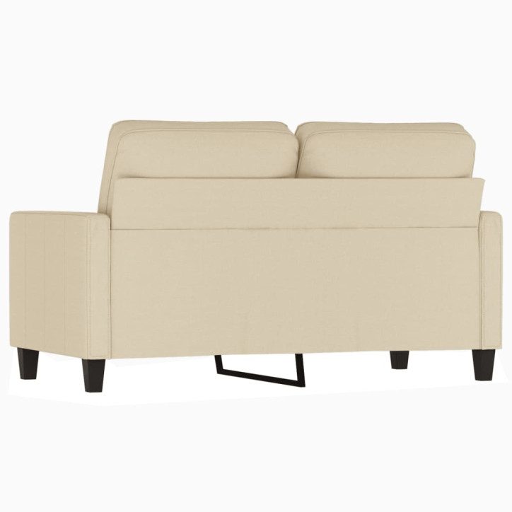 Dvivietė sofa, kreminės spalvos, 120cm, audinys