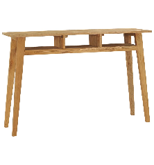 Konsolinis staliukas, 120x35x75cm, tikmedžio medienos masyvas