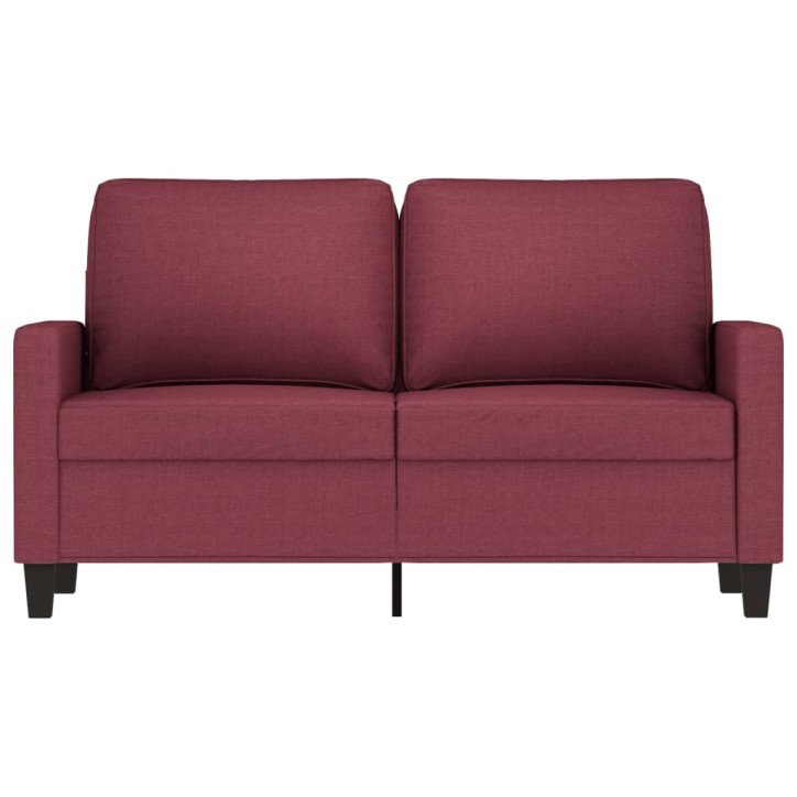 Dvivietė sofa, raudonojo vyno spalvos, 120cm, audinys