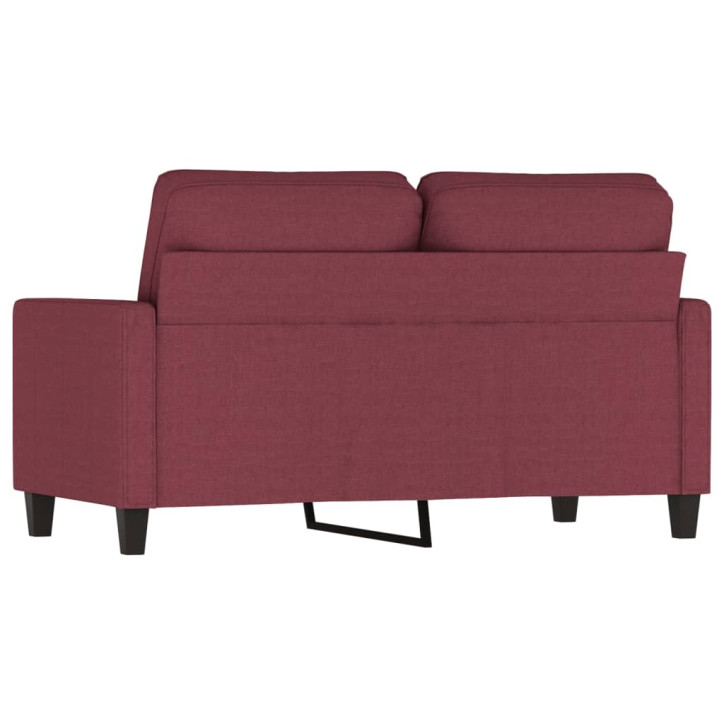 Dvivietė sofa, raudonojo vyno spalvos, 120cm, audinys