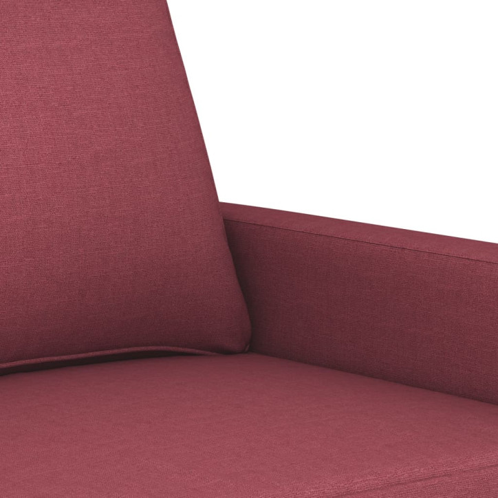 Dvivietė sofa, raudonojo vyno spalvos, 120cm, audinys