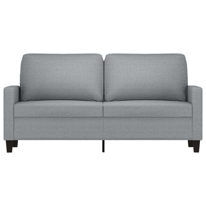 Dvivietė sofa, šviesiai pilkos spalvos, 140cm, audinys