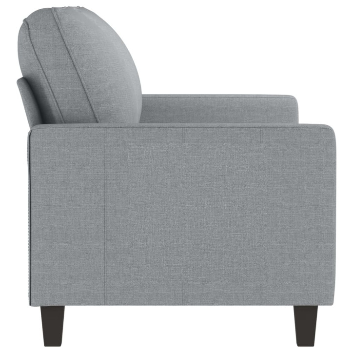 Dvivietė sofa, šviesiai pilkos spalvos, 140cm, audinys