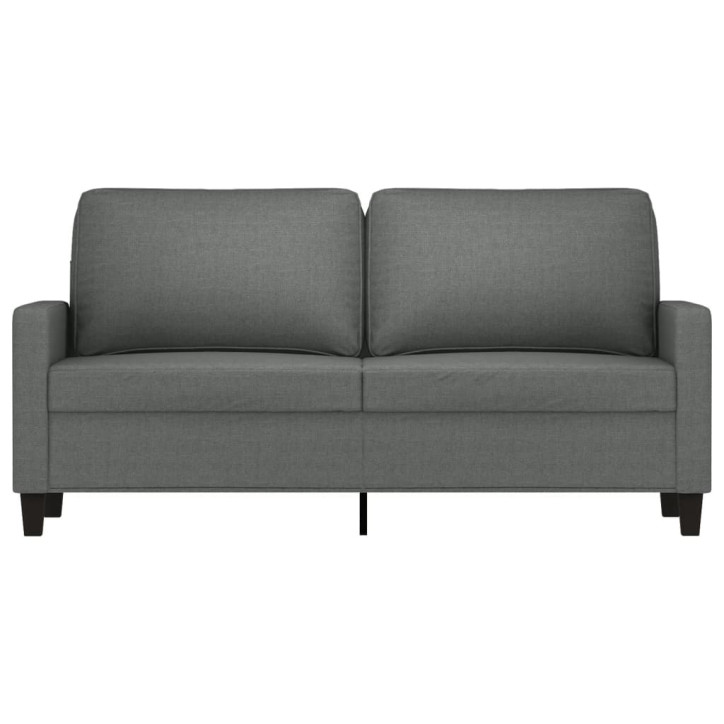 Dvivietė sofa, tamsiai pilkos spalvos, 140cm, audinys