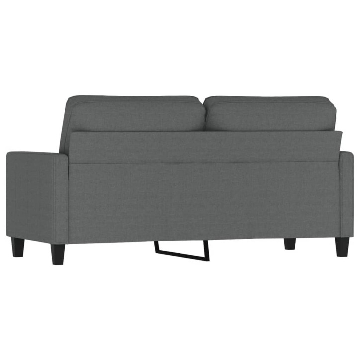 Dvivietė sofa, tamsiai pilkos spalvos, 140cm, audinys