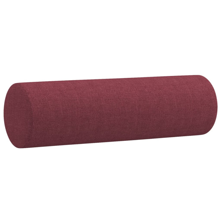 Dvivietė sofa su pagalvėlėmis, raudonojo vyno, 140cm, audinys