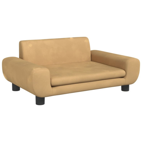 Vaikiška sofa, rudos spalvos, 70x45x33cm, aksomas