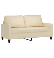 Dvivietė sofa, kreminės spalvos, 140cm, audinys