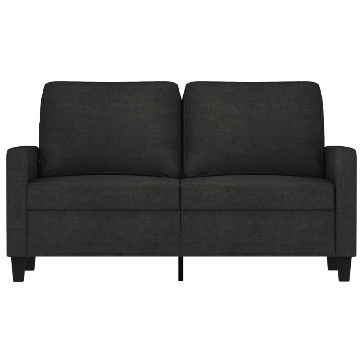 Dvivietė sofa, juodos spalvos, 120cm, audinys