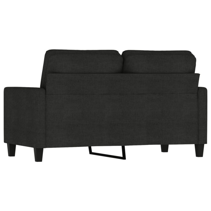 Dvivietė sofa, juodos spalvos, 120cm, audinys