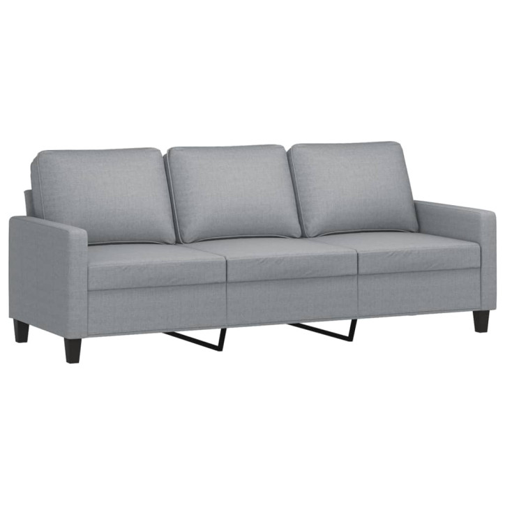 Trivietė sofa, šviesiai pilkos spalvos, 180cm, audinys