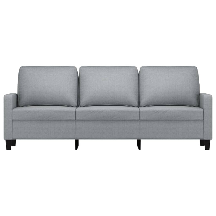 Trivietė sofa, šviesiai pilkos spalvos, 180cm, audinys