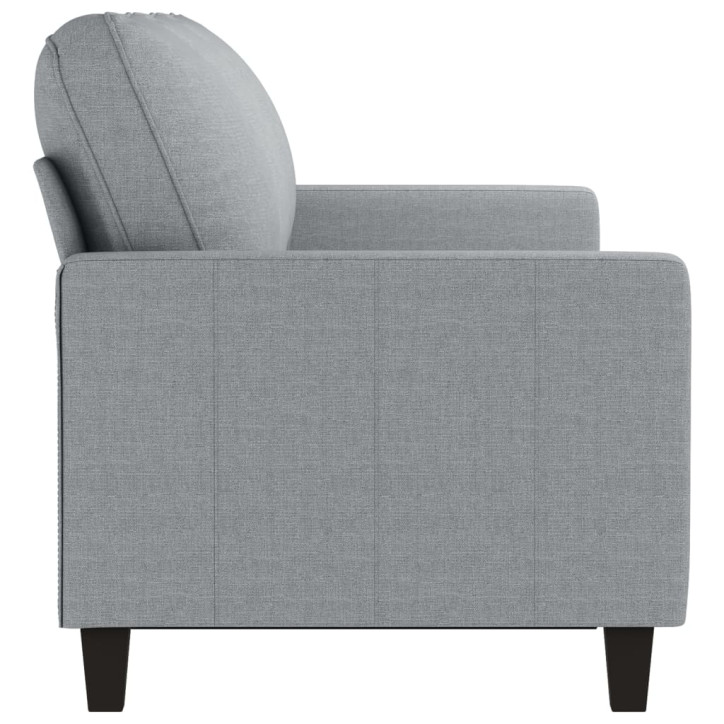 Trivietė sofa, šviesiai pilkos spalvos, 180cm, audinys