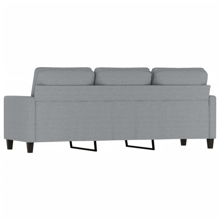 Trivietė sofa, šviesiai pilkos spalvos, 180cm, audinys