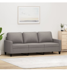 Trivietė sofa, taupe spalvos, 180cm, audinys