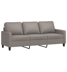 Trivietė sofa, taupe spalvos, 180cm, audinys