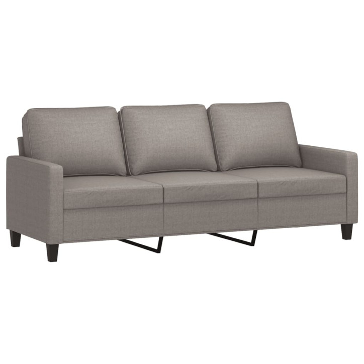 Trivietė sofa, taupe spalvos, 180cm, audinys