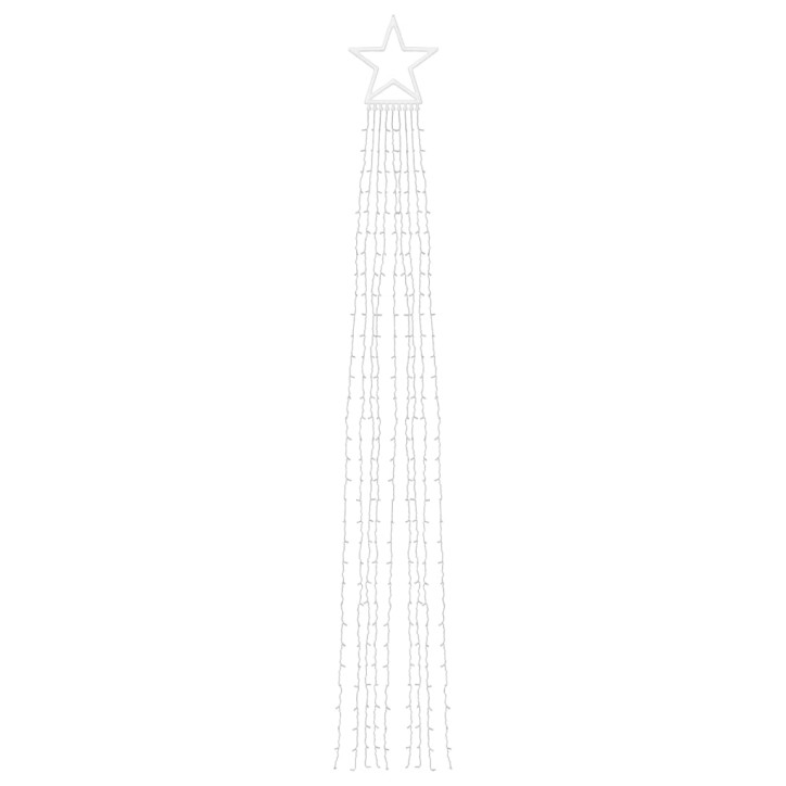 Kalėdų eglutės girlianda, 320 mėlynų LED lempučių, 375cm