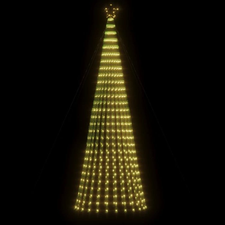 Šviečianti Kalėdų eglutė, 300cm, 688 šiltos LED, kūgio formos