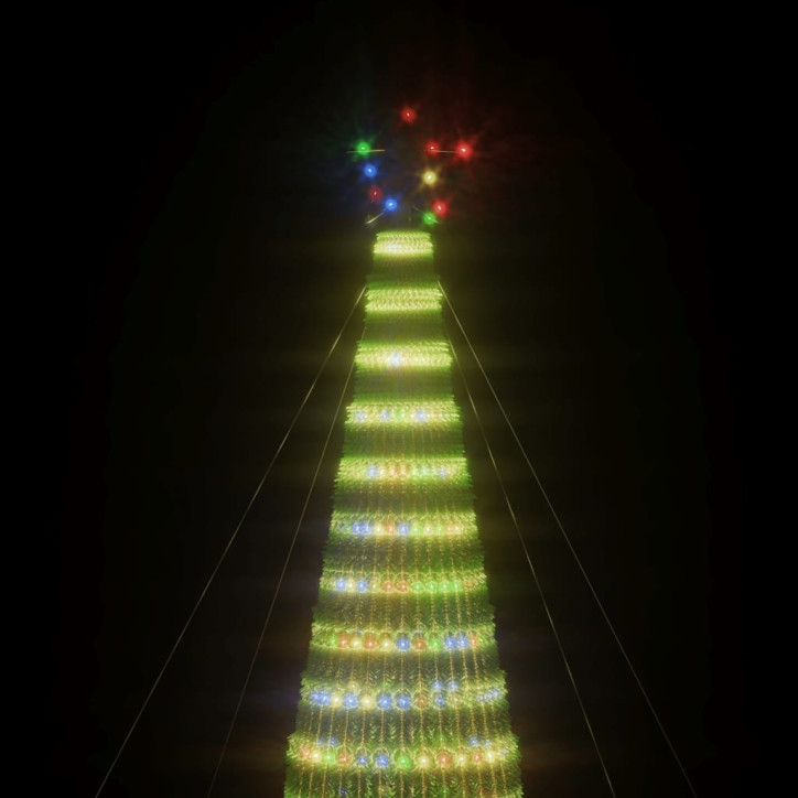 Šviečianti Kalėdų eglutė, 500cm, 1544 LED, kūgio formos