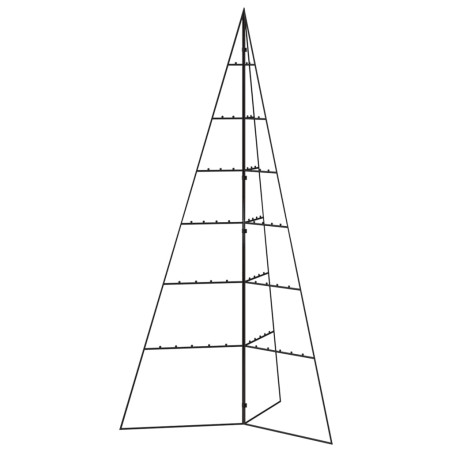 Metalinė Kalėdų eglutė, juodos spalvos, 140 cm