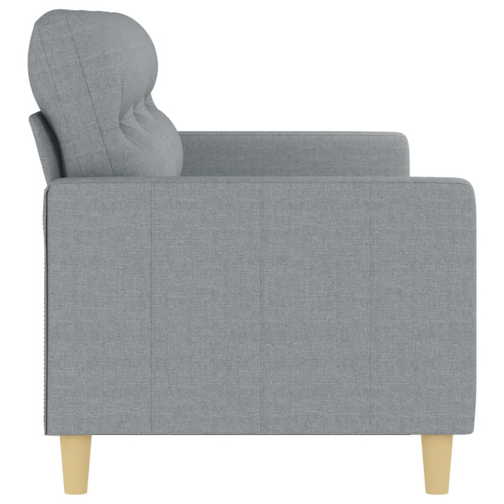 Trivietė sofa, šviesiai pilkos spalvos, 180cm, audinys