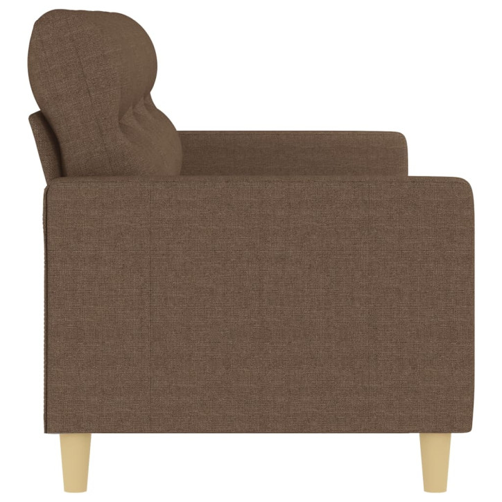 Trivietė sofa, rudos spalvos, 180cm, audinys